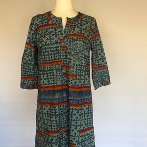 Indian print dress
